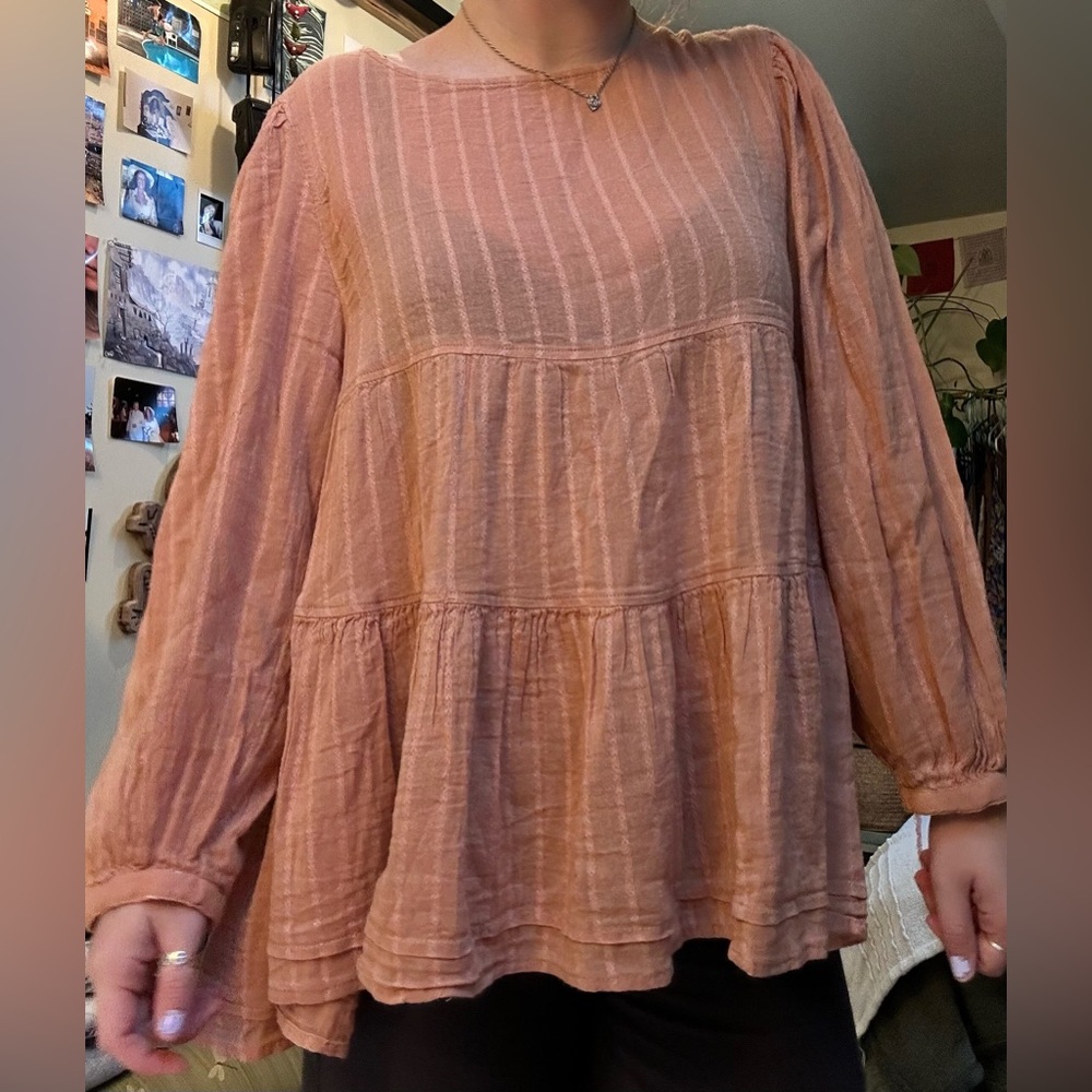 American Eagle Outfitters Coral Tunic Top